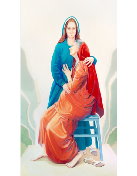 „Nawiedzenie św. Elżbiety” - Bogna Podbielska | Reprodukcja obrazu religijnego