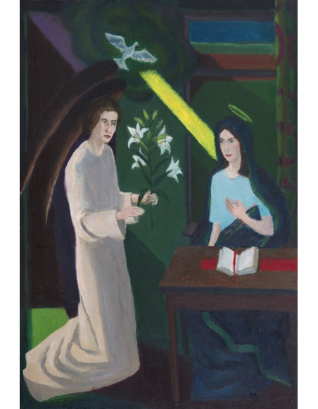 „Zwiastowanie II” - Grzegorz Wnęk | Reprodukcja obrazu religijnego