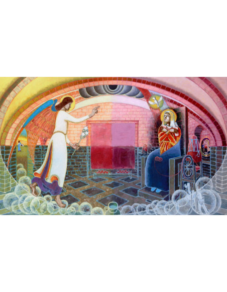 „Zwiastowanie” - Jacek Dłużewski | Reprodukcja obrazu religijnego