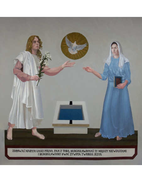 „Zwiastowanie” - Ignacy Czwartos | Reprodukcja obrazu religijnego