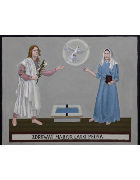 „Zwiastowanie II” - Ignacy Czwartos | Reprodukcja obrazu religijnego