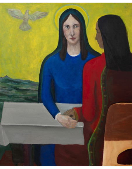 „Nawiedzenie św. Elżbiety II” Grzegorz Wnęk | Reprodukcja obrazu religijnego