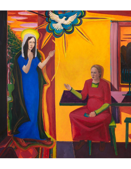 „Nawiedzenie św. Elżbiety” - Grzegorz Wnęk | Reprodukcja obrazu religijnego