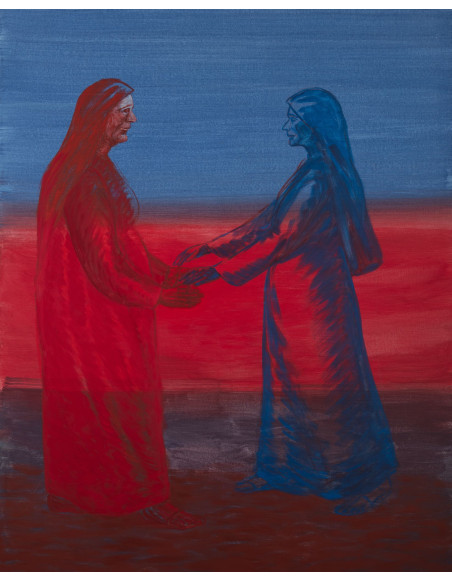 „Nawiedzenie św. Elżbiety” - Jarosław Modzelewski | Reprodukcja obrazu religijnego