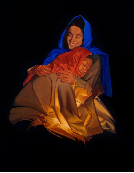 „Nawiedzenie św. Elżbiety” - Jacek Hajnos OP | Reprodukcja obrazu religijnego