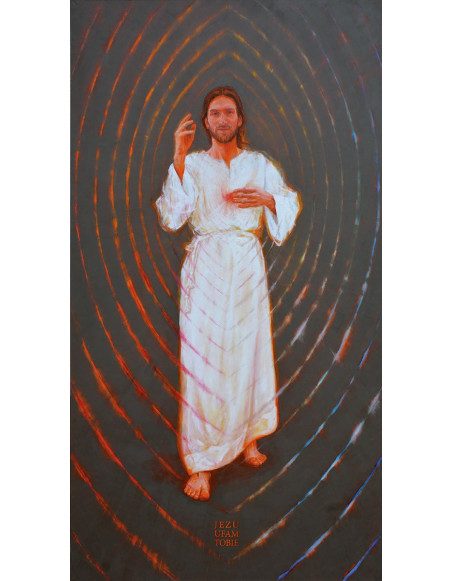 „Jezus Miłosierny” - Artur Wąsowski | Reprodukcja obrazu religijnego