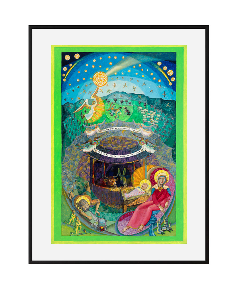 „Boże Narodzenie” – Jacek Dłużewski | Reprodukcja obrazu religijnego