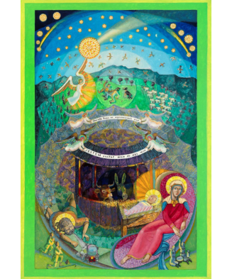 „Boże Narodzenie” – Jacek Dłużewski | Reprodukcja obrazu religijnego