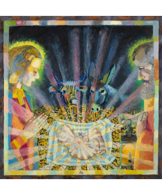 „Boże Narodzenie” – Jacek Dłużewski | Reprodukcja obrazu religijnego