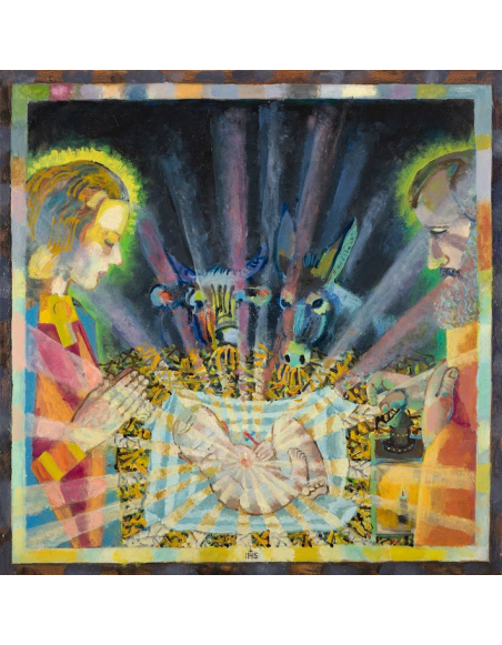 „Boże Narodzenie” – Jacek Dłużewski | Reprodukcja obrazu religijnego