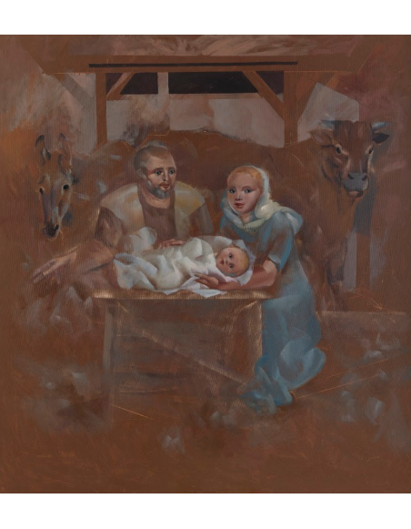 „Boże Narodzenie” - Wojciech Głogowski | Reprodukcja obrazu religijnego