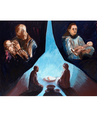 „Boże Narodzenie” - Jarosław Modzelewski | Reprodukcja obrazu religijnego