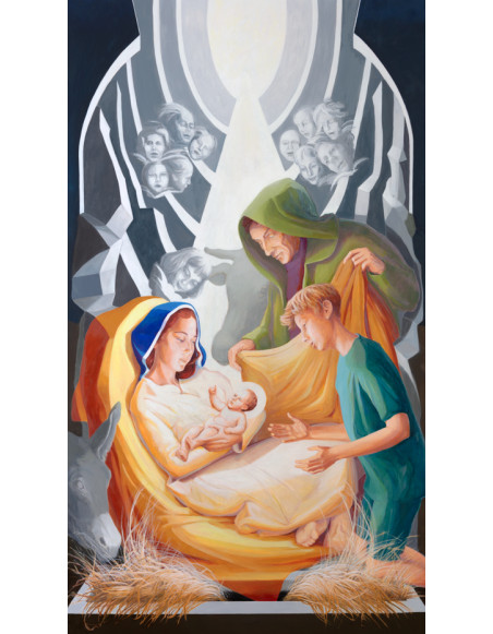 „Boże Narodzenie” - Bogna Podbielska | Reprodukcja obrazu religijnego