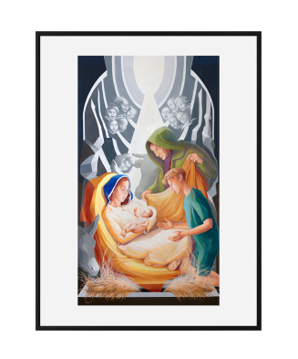 „Boże Narodzenie” - Bogna Podbielska | Reprodukcja obrazu religijnego