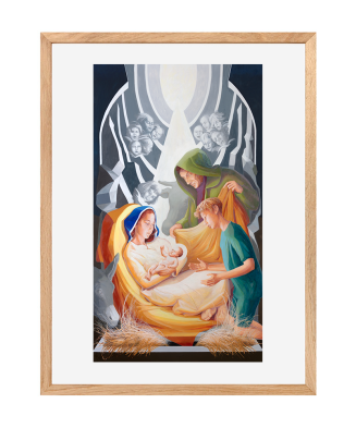 „Boże Narodzenie” - Bogna Podbielska | Reprodukcja obrazu religijnego