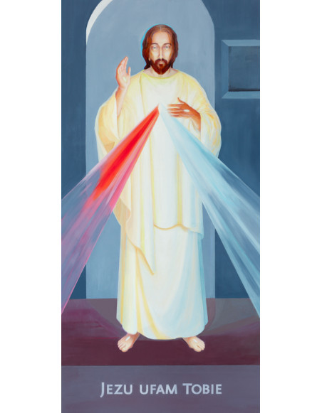 „Jezus Miłosierny” - Bogna Podbielska | Reprodukcja obrazu religijnego