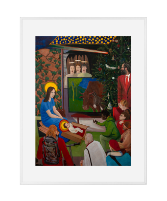 Reprodukcja „Boże Narodzenie I” - Grzegorz Wnęk | Obraz religijny