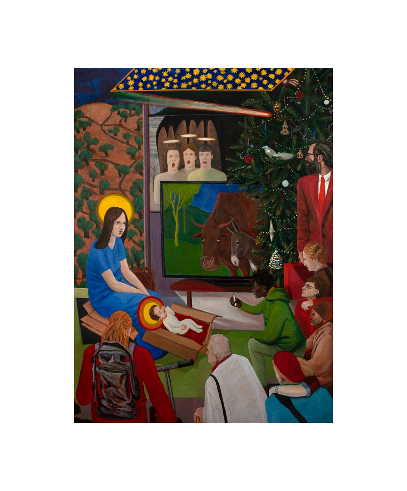 Reprodukcja „Boże Narodzenie I” - Grzegorz Wnęk | Obraz religijny
