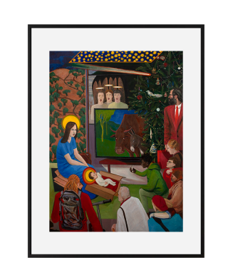 Reprodukcja „Boże Narodzenie I” - Grzegorz Wnęk | Obraz religijny