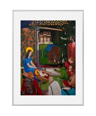 Reprodukcja „Boże Narodzenie I” - Grzegorz Wnęk | Obraz religijny