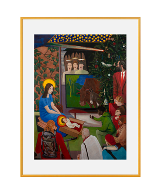 Reprodukcja „Boże Narodzenie I” - Grzegorz Wnęk | Obraz religijny