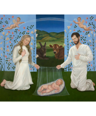 „Boże Narodzenie I” - Karolina Żądło | Reprodukcja obrazu religijnego