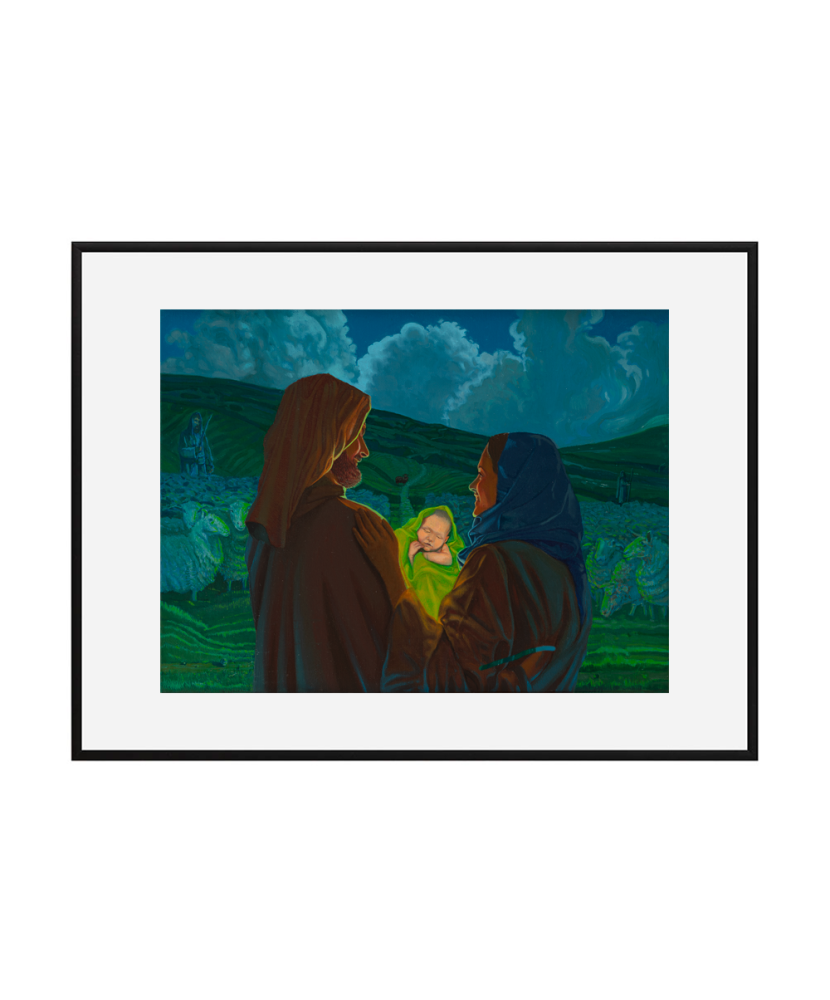 Obraz Jacak Hajnosa ze sceną Boze Narodzenie