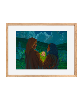 Obraz Jacak Hajnosa ze sceną Boze Narodzenie