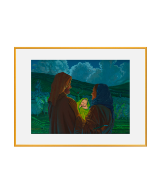 Obraz Jacak Hajnosa ze sceną Boze Narodzenie