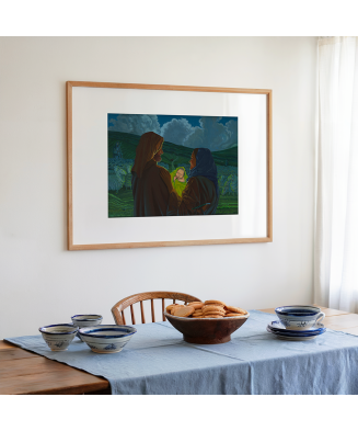 Obraz Jacak Hajnosa ze sceną Boze Narodzenie